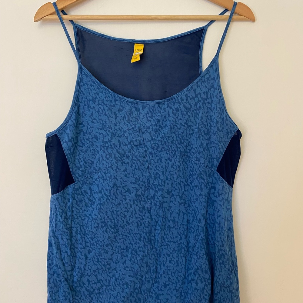 Lole Blue Patterned Tank Top